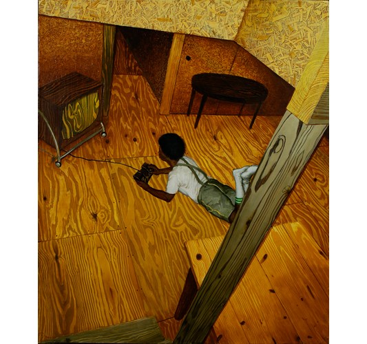 John Jacobsmeyer - "John Jacob-Jingle-Heimer-Schmidt" 2011 - Oil on linen - 66 x 56 cm, 26 x 22 in