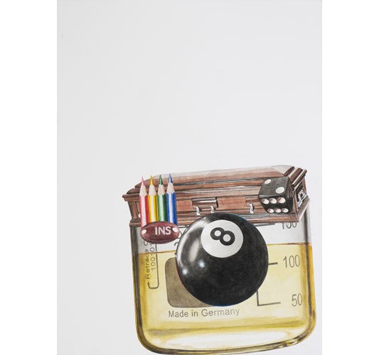 Alfred Steiner - Camera, 2015 - Watercolor on arches 300 lb. hot press paper - 76 x 58 cm, 29.9 x 22.8 in