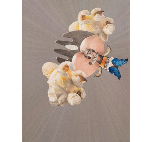 Alfred Steiner - "Princess (Princess Morbucks)" 2015 - Watercolor and pigment print on Arches 300 lb (640 gsm) Hot Press Paper, - 76 x 58 cm, 30 x 22.75 in