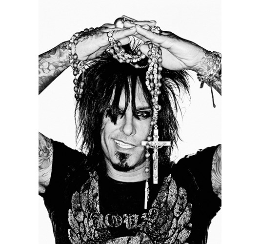 Rainer Hosch - "Nikki Sixx" Los Angeles 2007 - Inkjet eco-solvent print on 265 grms MLFD grafiprint paper Edition of 5 + 2 AP - 104 x 136 cm, 41 x 53.5 in
