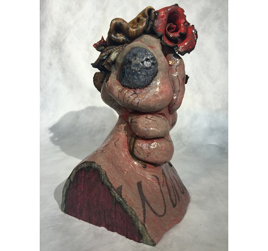 Christian Rex van Minnen - Winner Winner Chicken Dinner, 2016 - ceramic - 46 x 38 x 31 cm, 18 x 15 x 12 in