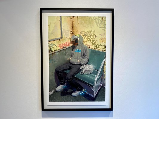Poulsen Edition - Taylor Schultek, “Flux Capacitor” 2020, - print, pigment print on Hahnemuhle Photo Rag Ultra Smooth 305 gsm, 90 x 36 cm, 35.5 x 24 in edition of 36 - $1,000 (+ 5% Danish art tax, ex. frame)