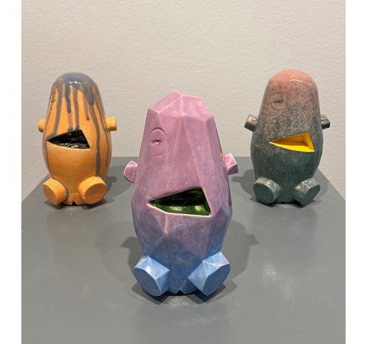 Jud Bergeron - My Pal Foot Foot (Small), 2020 - Slip cast and hand glazed ceramic - 15 x 9 x 9 cm, 6 x 2.5 x 2.5 in