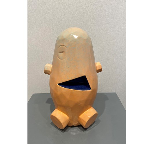 Jud Bergeron - My Pal Foot Foot, 2020 - slip cast and hand glazed ceramic - 31 x 15 x 15 cm, 12 x 6 x 6 in