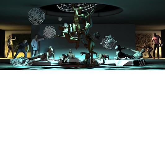 Nicola Verlato - ”The Merging” 2017 - Inkjet eco solvent print on 265 grms MLFD grafiprint paper, edition of 30 - 46 x 110 cm, 18 x 43 in