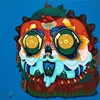 Mi Ju - Dandy Lion, 2019 - Acrylic on canvas - 46 x 46 cm, 18 x 18 in