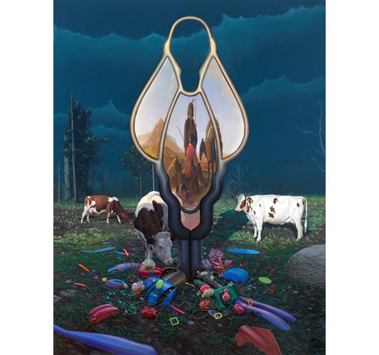 Jean-Pierre Roy - “A Low History” 2020 - Oil on linen - 200 x 152 cm, 79 x 60 in