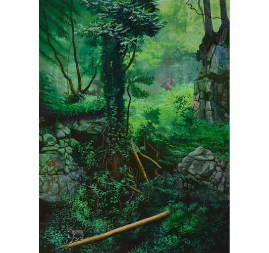 John Jacobsmeyer - “Phase VI” 2020 - Oil on panel - 61 x 46 cm, 24 x 18 in