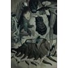 Works by - Ryan Heshka “Our Chasm” 2020 - Oil on canvas - 142 x 97 cm, 56 x 38 in