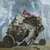 John Jacobsmeyer - "Chariot" 2017 - Oil on aluminium - 152 x 152 cm, 60 x 60 in