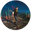 Jean-Pierre Roy - “An Application of Stored Self” 2021 - Oil on linen - 61 cm diameter, 24 in across