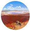 Jean-Pierre Roy - “The Weather Eater” 2021 - Oil on linen - 183 cm diameter, 72 in across