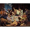 Adam Miller - ”The Cannibals” 2017 - Oil on canvas - 198 x 244 cm, 78 x 96 in