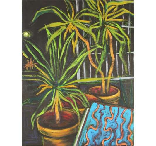 Tine Nedbo - "BILLY PILGRIM" 2018 - Oil on canvas - 65 x 50 cm, 25,5 x 20 in