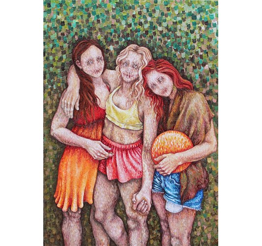 Tine Nedbo - "ONE DAY BABY" 2014 - Oil on canvas - 140 x 100 cm, 55 x 39 in