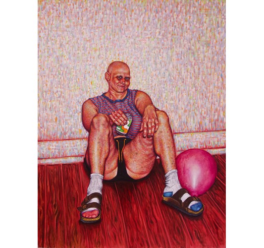 Tine Nedbo - "Long Live the Queen" 2021 - Oil on linen - 170 x 130 cm, 51 x 67 in