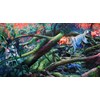 Angela Gram - "When A Tree Falls" 2021 - Oil on linen - 81 x 152 cm, 32 x 60 in