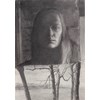 Anne Herrero - “Self Portrait at Dusk” 2020 - Graphite & charcoal on paper - 40,5 x 28,5 cm, 16 x 11,25 in