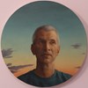 Works by - Austin Harvey “Raymond” 2021 - Oil on paper mounted panel - 30,5 cm, 12 in