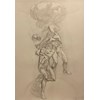Nicola Verlato - "Mishima's Seppuku" 2021 - Graphite on paper - 100 x 70 cm, 39 x 27,5 in