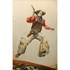 Jed Webster Smith - "John's Up" 2021 - Watercolor on paper mounted to canvas - 203 x 132 cm, 80 x 52 in
