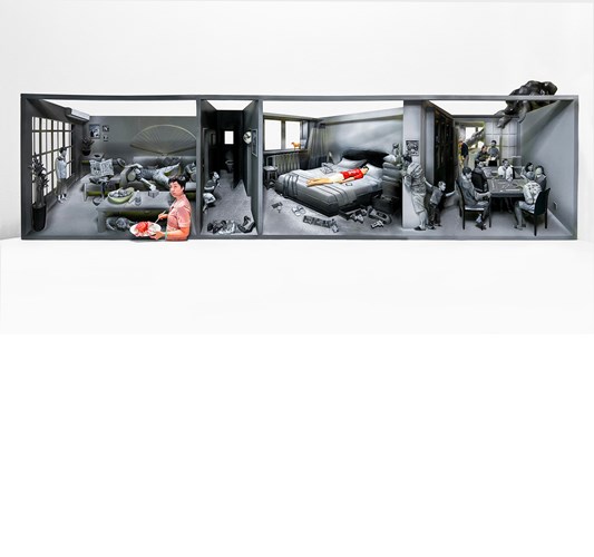 Jiannan Wu - “Adolescence” 2022 - Acrylic on resin, wood and metal, Edition of 3 + 1 AP - 29,5 x 100 x 13,5 cm, 11,5 x 39,5 x 5,5 in