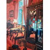 Emilia Nurmivaara - "Harmony in Red (Saddlebag)" 2022 - Oil on canvas - 160 x 116 cm, 63 x 45,5 in