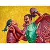 Tine Nedbo - “Closer to God in a Tight Situation” 2022 - Oil on canvas - 150 x 200 cm, 59 x 79 in