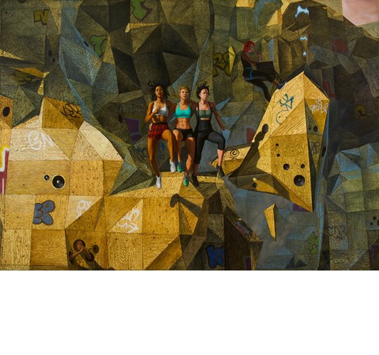 John Jacobsmeyer - "Frak Me Gently" 2018 - Oil on Linen - 152 x 213 cm, 60 x 84 in