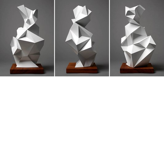 Jud Bergeron - Demon Dog, 2018 - Cast resin and herd wood, edition of 9 - 61 x 30 x 30 cm, 24 x 12 x 12 in