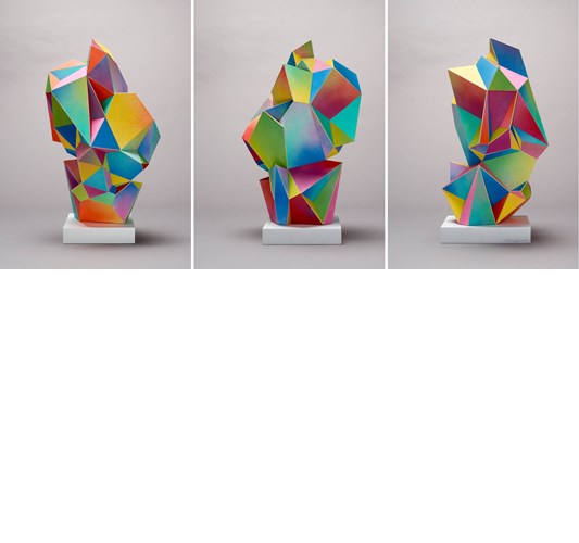 Jud Bergeron - Monolith, 2018 - Fabricated paper - 56 x 25 x 20 cm, 22 x 10 x 8 in