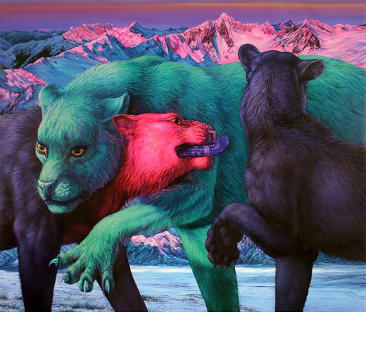 Angela Gram - "Evolve" 2022 - Oil on linen - 91,5 x 106,5 cm, 36 x 42 in