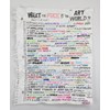 William Powhida - "What The Fuck Is The Art World?!" 2017 - Acrylic on paper mounted on aluminum - 139,5 x 112 cm, 55 x 44 in