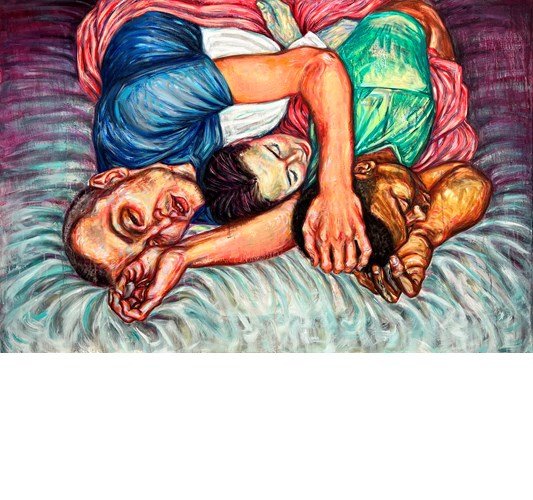 Tine Nedbo - "Butterhole Experience #2" 2022 - Oil on canvas - 100 x 140 cm, 39,5 x 55 in