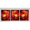Pauliina Pietilä - "Morning Star" (Triptych) 2022 - Oil on canvas - 41 x 33 cm (x3), 16 x 13 in (x3)