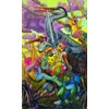 Martin Wittfooth - "Birthday Party" 2022 - Oil on canvas - 152,5 x 91,5 cm, 60 x 36 in