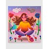 Super Future Kid - “Grow with The Flow” 2022 - Acrylic on canvas, 3D pen drawings on canvas sides - 198 x 178 cm, 78 x 70 in