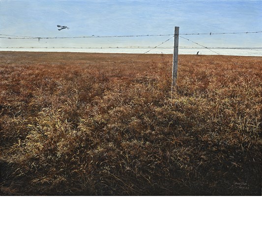 Zhou Chen - "Ice Sea" 2022 - Tempera on panel - 60 x 80 cm, 23,5 x 31,5 in