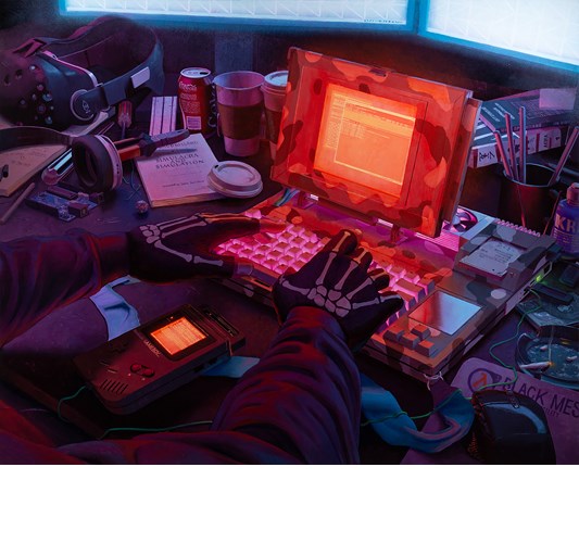 Taylor Schultek - "Command and Control" 2023 - Oil on birch panel - 122 x 152,5 cm, 48 x 60 in