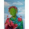 Jingyi Wang - "Prosperity Blossom" 2023 - Oil on canvas - 90 x 64,5 cm, 35,5 x 25,5 in