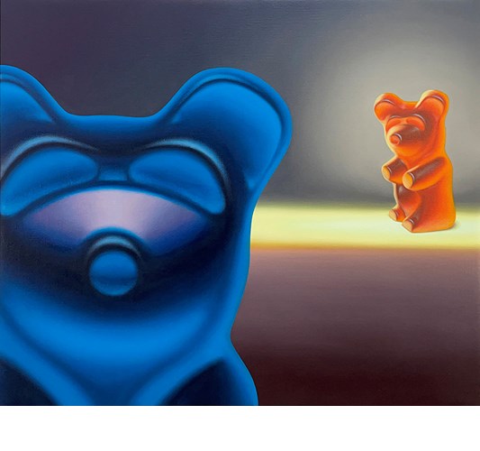 Landon Bailey Higgins - "Spotlight" 2023 - Oil on linen - 56 x 66 cm, 22 x 26 in