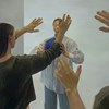 Rebecca Orcutt - "Absolute Only Best Possible Way" 2023 - Oil on canvas - 122 x 122 cm, 48 x 48 in