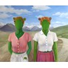 Jingyi Wang - "We Are Twins" 2023 - Oil on linen - 152,5 x 183 cm, 60 x 72 in