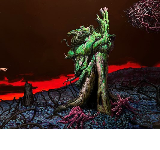 John Jacobsmeyer - "Oracle" 2023 - Oil on panel - 61 x 76 cm, 24 x 30 in