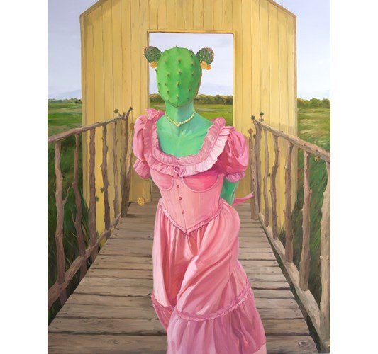 Jingyi Wang - "In the Countryside" 2023 - Oil on linen - 152,5 x 122 cm, 60 x 48 in - $12,000 (+ 5% Danish art tax)