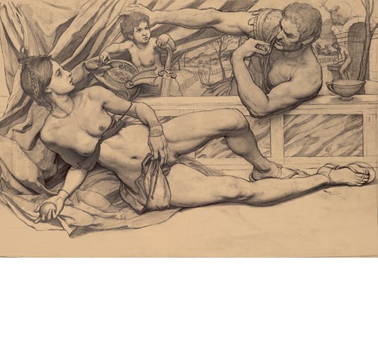 Adam Miller - "Mars and Venus" 2023 - Graphite and ink on paper - 40 x 60 cm, 15,5 x 23,5 in