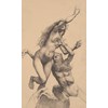 Adam Miller - "Persephone and Pluto" (Drawing) 2023 - Graphite and ink on paper - 62 x 38 cm, 24,5 x 15 in
