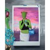 Jingyi Wang - "Y2K Fashion" 2023 - Oil on linen - 152,5 x 122 cm, 60 x 48 in