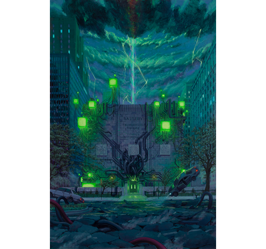 Taylor Schultek - "Advanced Research Project" 2023 - Oil on linen - 91,5 x 61 cm, 36 x 24 in