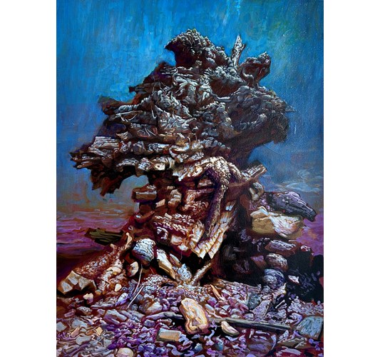 John Jacobsmeyer - "Stable Condition" 2024 - Oil on linen - 41 x 30,5 cm, 16 x 12 in